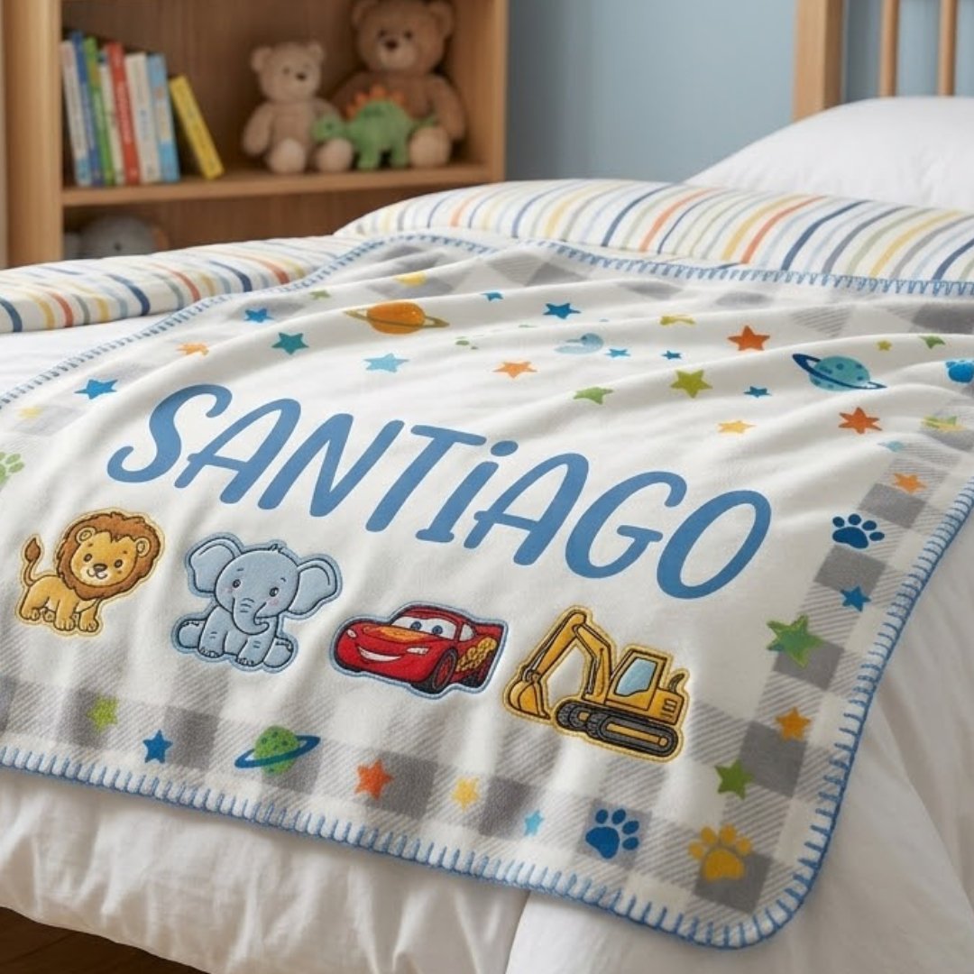 Manta Polar Infantil Personalizada con Nombre – 150×200 cm
