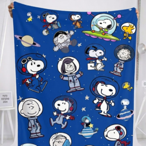 Manta Polar Snoopy 150x200 - Azul