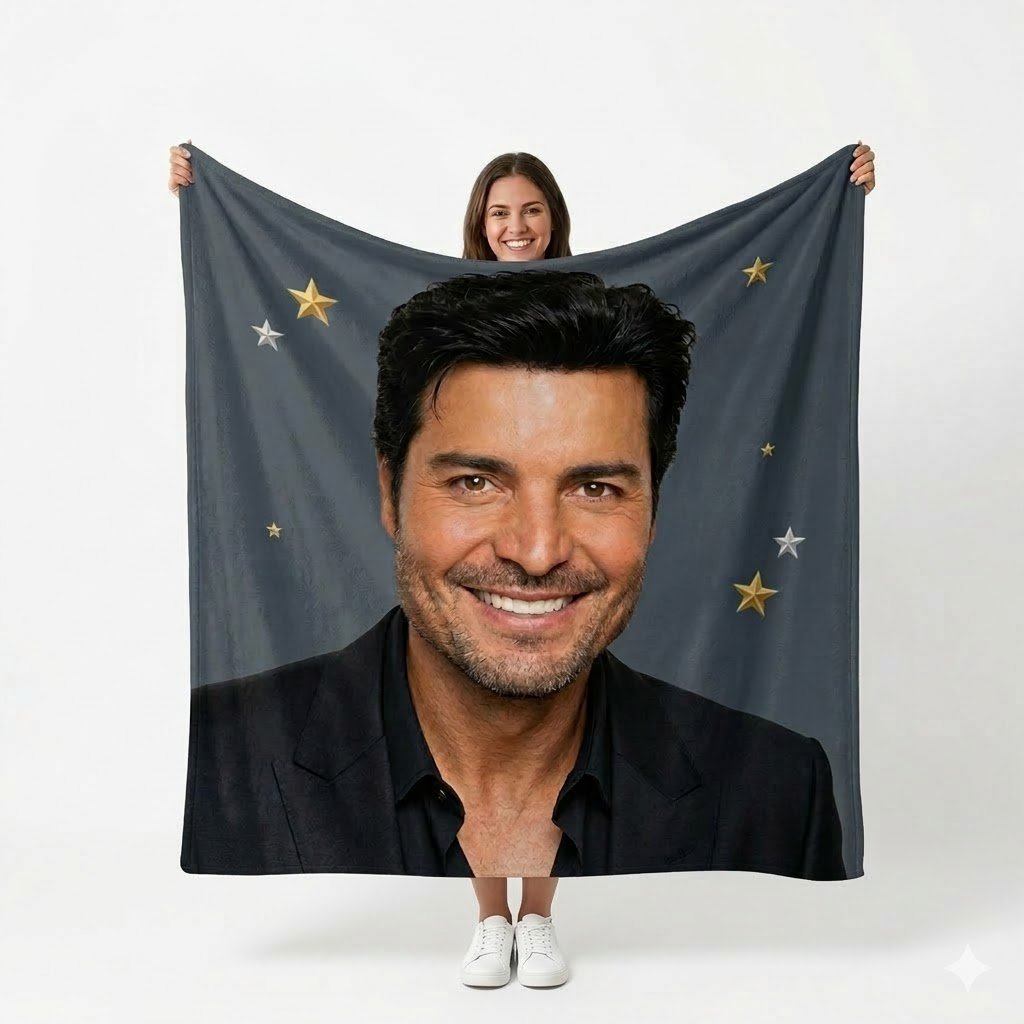 Manta Polar de Artistas — Chayanne, Actores y Modelos – 150×200 cm